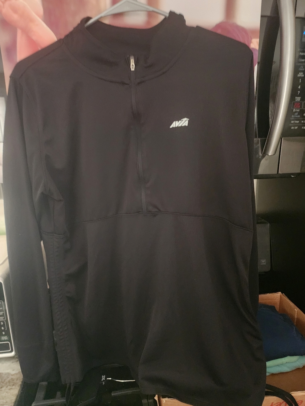 Avia Womens black Half-Zip Performance Pullover